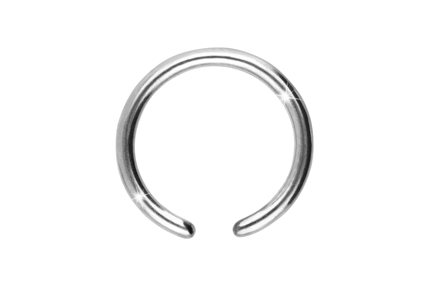 Titan Klemmkugelring Piercing ohne Kugel